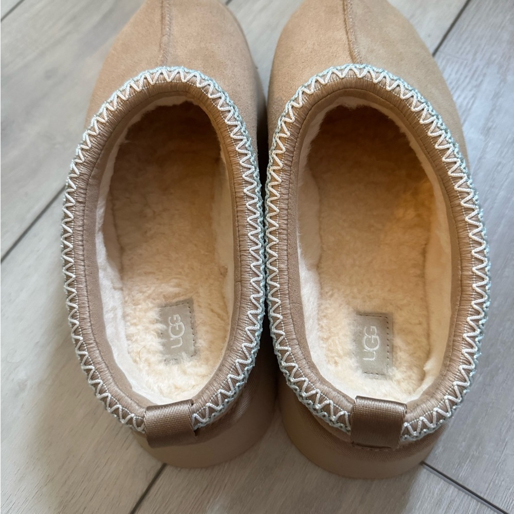 UGG Beige Suede Slip-Ons - Picture 2 of 4